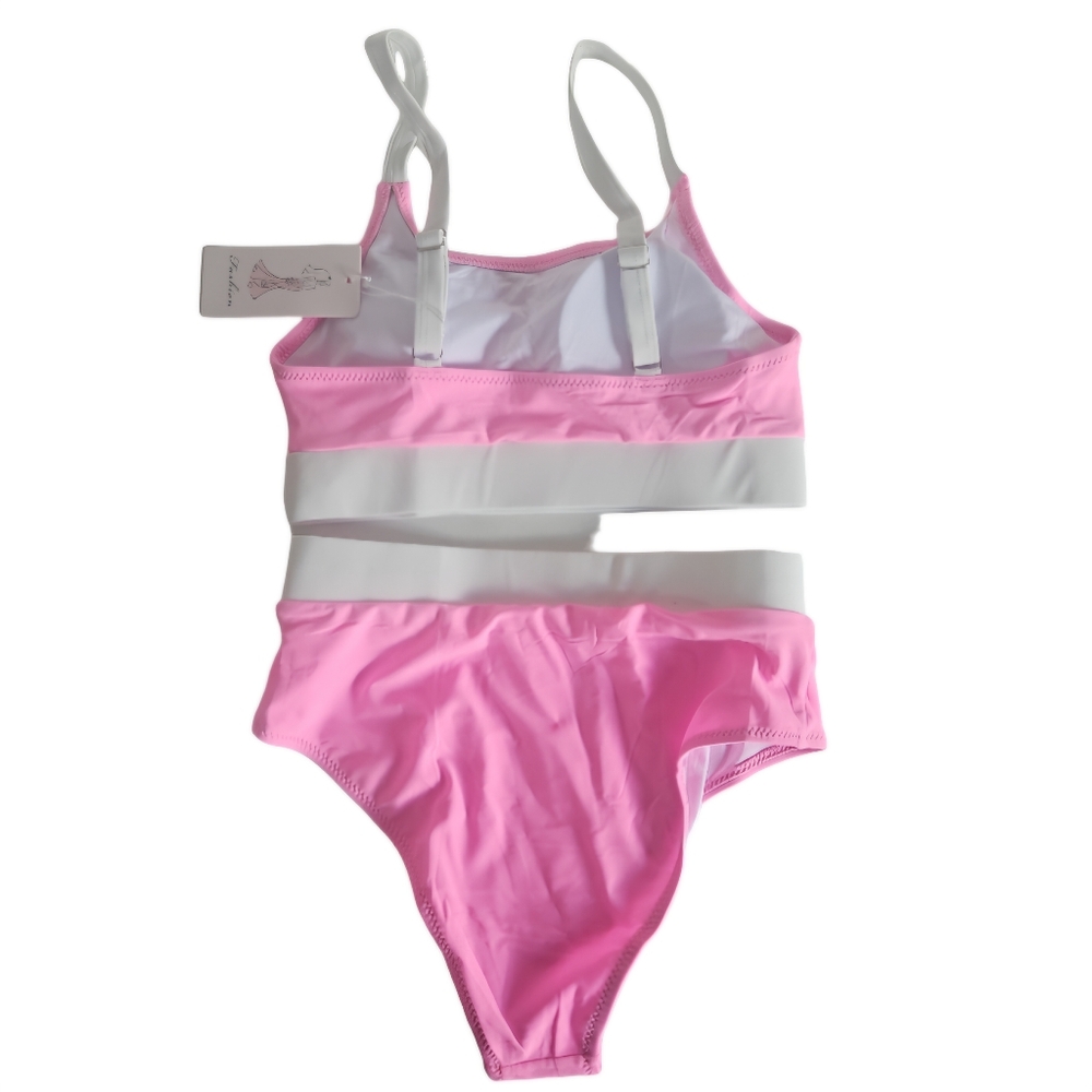 Women's Two Piece High Waisted Bikini Bathing Suit - Picture 3 of 5